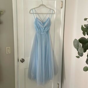 Saints & Secrets Blue Tulle Midi Dress US Large - NWT
